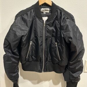Steve Madden Black Bomber Jacket